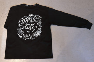 F.A.L「smadoo」落書きイラストロングTシャツ
