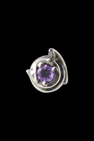 リビアルコイルピアス　アメジスト