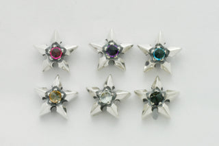 ゴシックスターSピアス　CZクリア